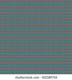 Blue waves on the grey background. Vector.