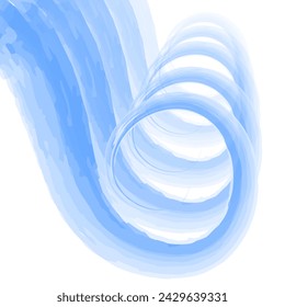 Ondas azules adorno de fondo de fantasía. Patrón de círculo. Plantillas de diseño creativo. Textura azul caótica de la acuarela.