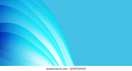 Blue waves paper cut background design. Paper cut shapes composition. Blue background for flyer, brochure, banner, web, poster, background, social media. poster
