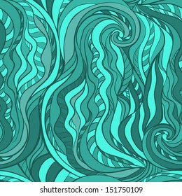 Blue waves pattern