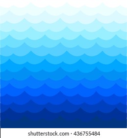 Olas azules océano ilustraciones vectoriales abstractas fondo papel tapiz colorido agua