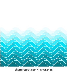 Sea Waves Japanese Style Illustration Stock Vector (Royalty Free ...