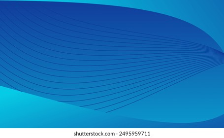 Fondo simple de las ondas azules. Fondo de la tarjeta de visita. Vector eps 