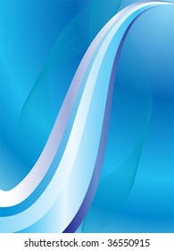blue waves - vector