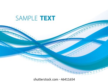 Blue waves. Vector