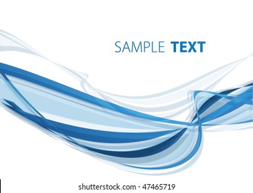 Blue waves. Vector