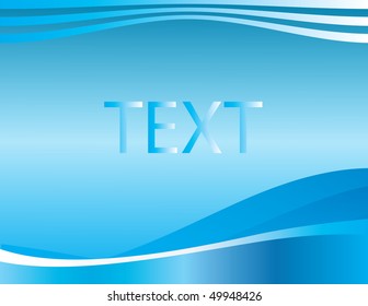 Blue waves. Vector