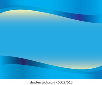  Blue waves. Vector