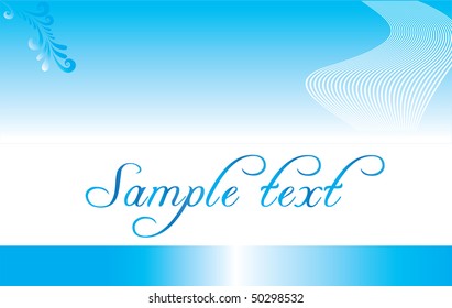 Blue waves. Vector