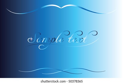 Blue waves. Vector