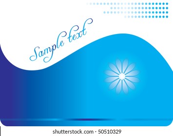 Blue waves. Vector