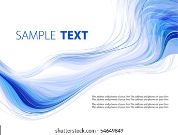 Blue waves. Vector