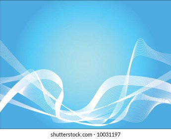 blue waves vector adjustable background for documents or wallpaper