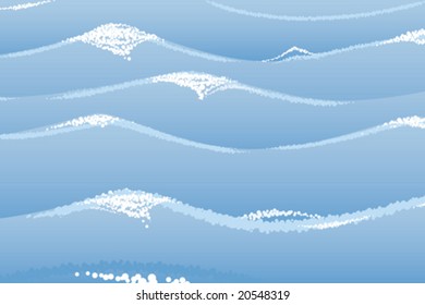 Blue waves (vector). Only four colors, you can change easily for texture or background.