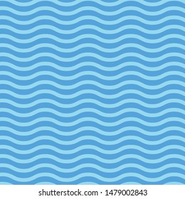 blue waves watercolor seamless vector background
