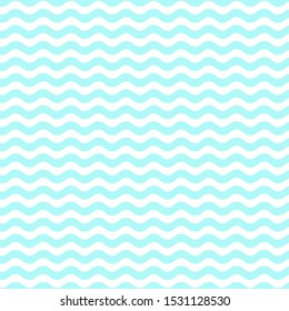blue waves watercolor seamless vector background