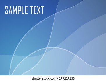 Blue wavy abstract background
