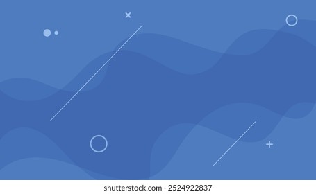 Blue wavy abstract background. cool background design for posters. liquid color background design. fluid gradient composition. vector illustration