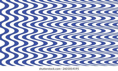 Blue wavy abstract pattern for fabric style