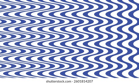 Blue wavy abstract pattern for fabric style