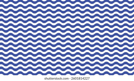 Blue wavy abstract pattern for fabric style
