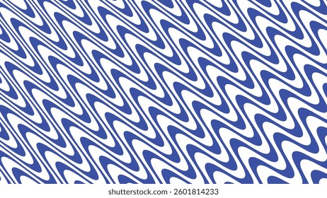 Blue wavy abstract pattern for fabric style