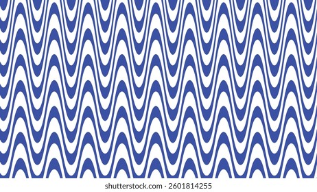 Blue wavy abstract pattern for fabric style