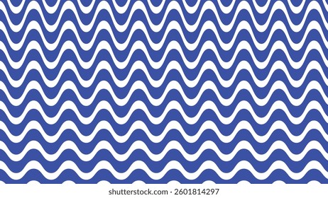Blue wavy abstract pattern for fabric style