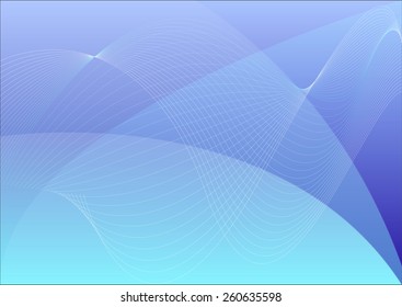 Blue Wavy Abstract Vector Background, Abstract Desktop Wallpaper