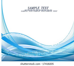 Blue wavy background