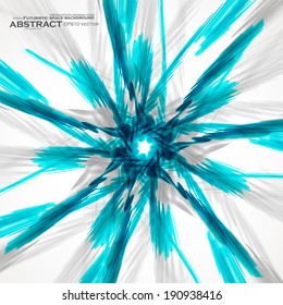 Blue wavy background, abstract futuristic vector illustration eps10