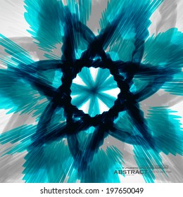 Blue wavy background, abstract futuristic vector illustration eps10