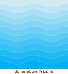 Blue wavy background for design. Vector Illustration EPS10.
