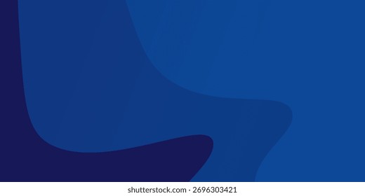 Blauer wellenförmiger Hintergrund mit modernen Farbverlauf-Farben. Trendy flüssiges Design. Bewegung Schallwelle. Vektorgrafik für alle Projekte