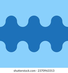 Blauer Hintergrund verschiedener Farbtöne. Abstraktes, nahtloses, sich wiederholendes Vektormuster.