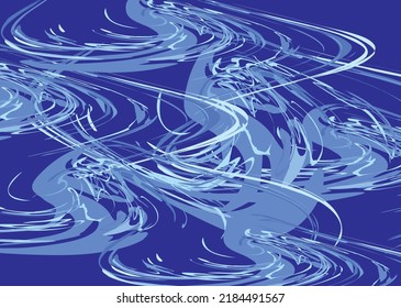 Blue wavy background for your compositions or fabric products. Bright seamless pattern - winter motifs for fashion trends, scrapbooking, wallpaper, prints, interior solutions, covers, textiles, cards