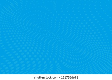 Blue Wavy dot lines background. Pattern of dots, dotted lines, circles of different scale. Futuristic pattern to create backgrounds, templates, posters in a modern minimalist style.