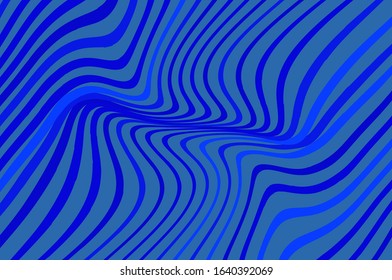 Blue wavy dynamic backdrop. Blue wavy background. Pattern for wallpaper design. Creative vector concept. Decoration element. Monochrome background. Abstract geometric pattern, wavy shapes.