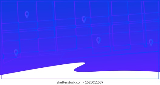 blue Wavy geometric background. Trendy gradient shapes composition. Eps10 vector.