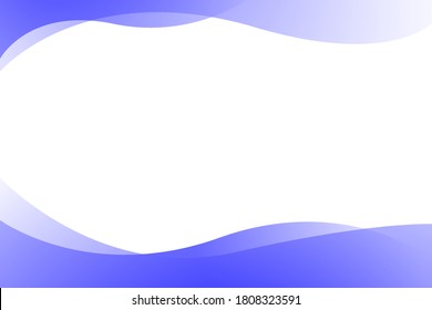 Geométrica ondulada azul con fondo blanco. Composición moderna de las formas de degradado de moda de plantilla. Ilustración del vector