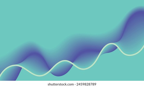 Blue wavy gradient background. blurred background. Background for web cover, presentation, banner, poster.