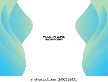 blue wavy gradient banner background design