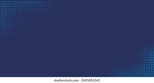 Fondo de semitono ondulado azul. Vector de estilo deportivo de arte pop Dot.