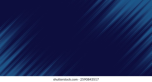 blue wavy halftone background. Dot pop art sport modern background