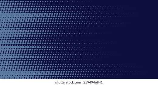 blue wavy halftone background. Dot pop art sport  background