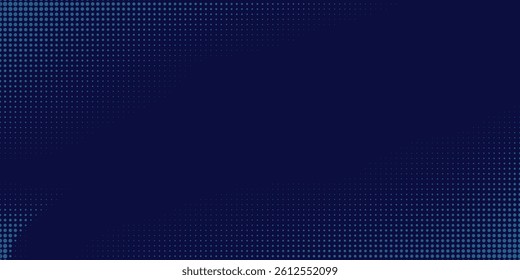 blue wavy halftone background. Dot pop art sport style vector.
