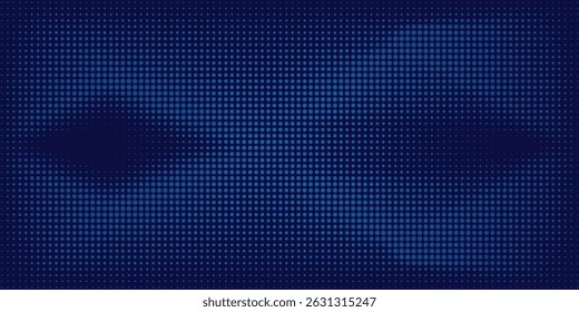 blue wavy halftone background. Dot pop art sport style modern arts dot blue
