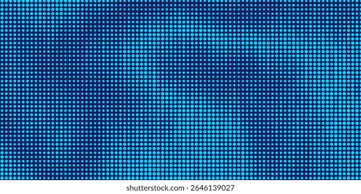 Fondo de semitono ondulado azul. Vector de estilo deportivo de arte pop Dot.