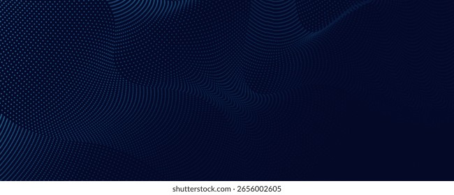 Fondo de semitono ondulado azul. Vector del estilo del deporte del arte del pop del punto. moderno