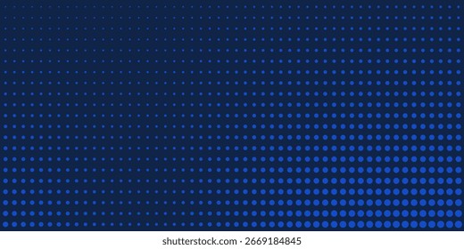 Fondo de semitono ondulado azul. Vector de estilo deportivo de arte pop Dot.